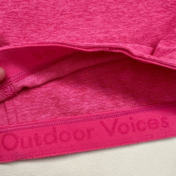 Outdoor Voices Flamingo Pink Athena Crop Bra Top S - Picture 5 of 6